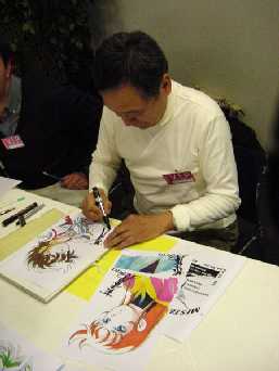 Araki au Cartoonist de Paris en 2001